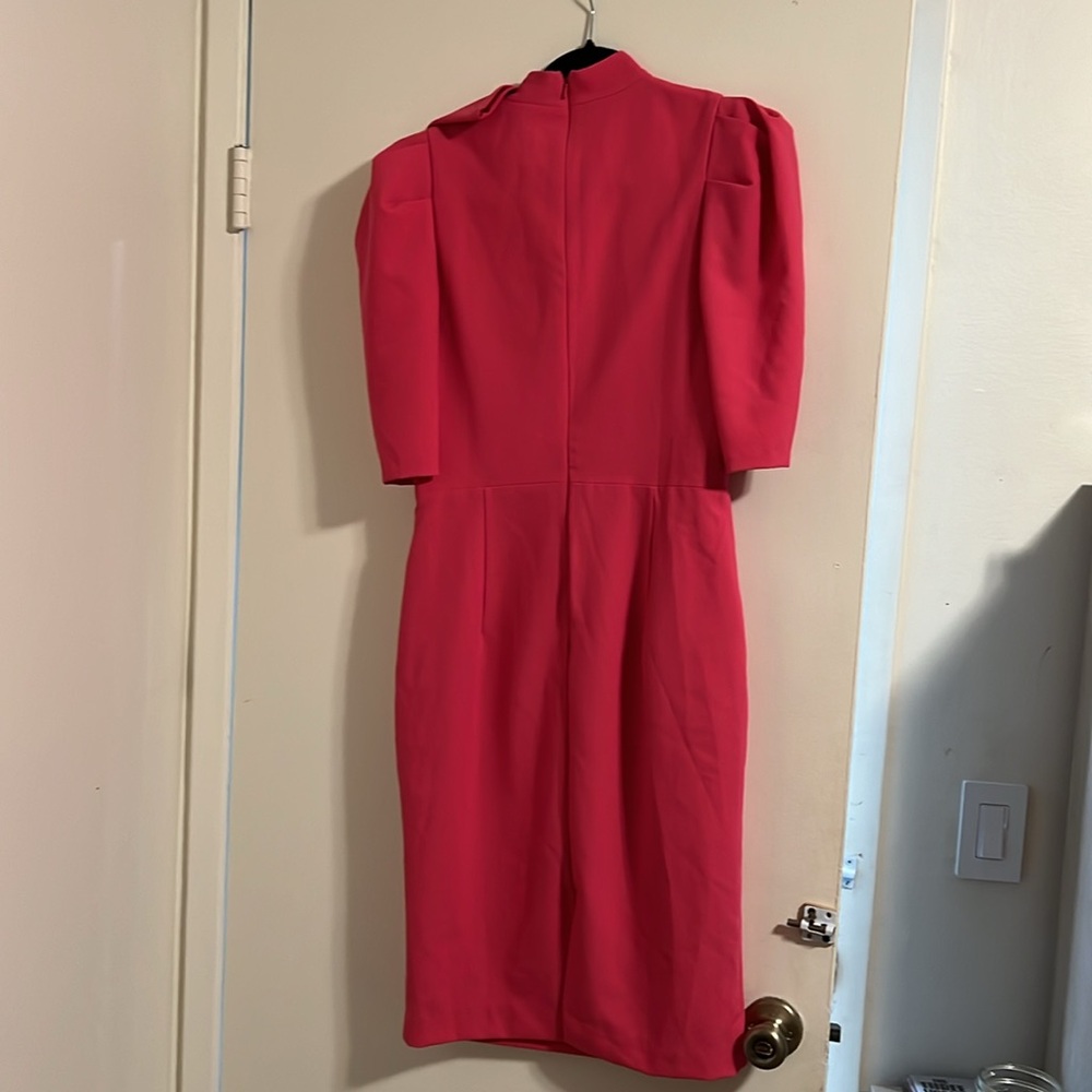 NWT Black Halo's Ara sheath dress. hot pink. - Picture 6 of 7